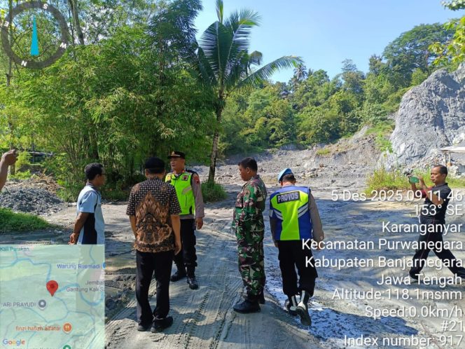 
 Tambang Ilegal Di Desa Karanganyar Purwanegara Banjarnegara Akhirnya Resmi Ditutup Dan Di Police line Oleh Pihak Tim Gabungan. 