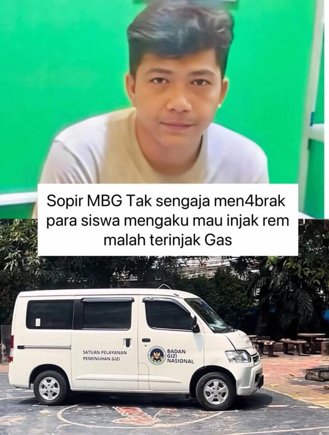 
 Pengakuan Sopir Mobil MBG Saya Mau Injak Rem, Tapi Malah Injak Gas.