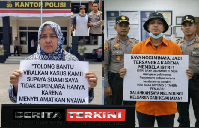 
 Miris,.. Seorang Suami Ingin Menyelamatkan Istri dari Penjambretan Malah Jadi Tersangka